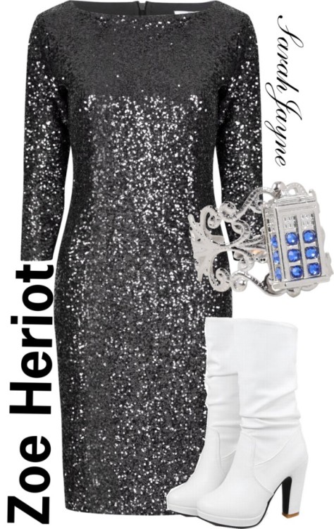 Zoe Heriot Inspired Look by solstice-sarahjayne featuring mid-calf bootsTrue Decadence bodycon dress