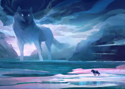 Awesomedigitalart:  Sea Wolves By Katepfeilschiefter   Lonewolf