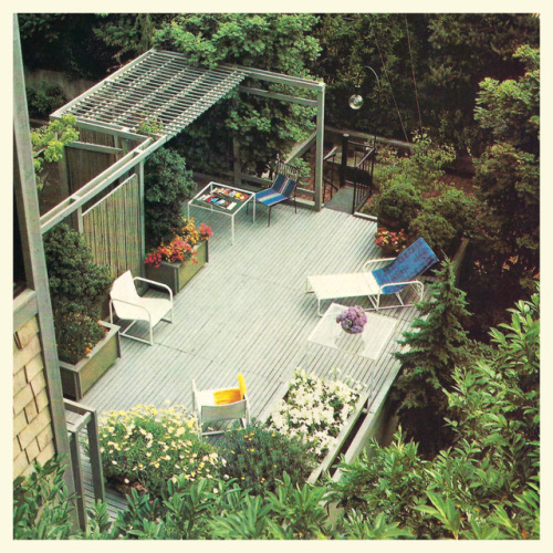 thegikitiki:  Outdoor Living Spaces…    Patio Deck with Pergola, 1980 