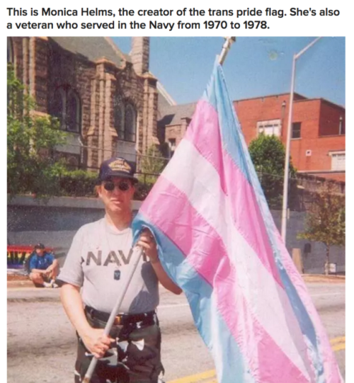 buzzfeedlgbt:  Meet The Transgender Veteran Who Created The Trans Pride Flag