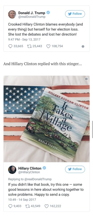 uppityfemale:She sent him the illustrated children’s version of her book.SooooooooStill blaming ever