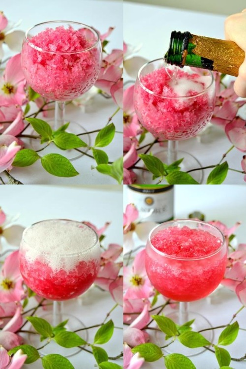 sweetoothgirl:Spring Blossom Granita Cocktail