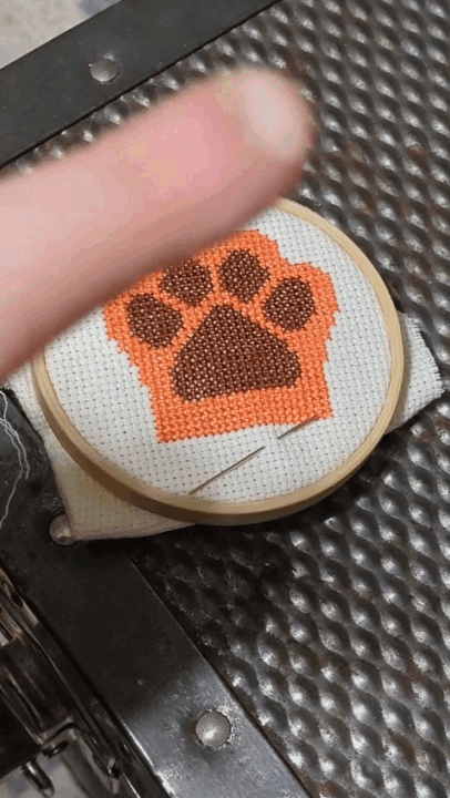 I BOOPED THIS CANVAS 800 TIMES WITH A NEEDLE.