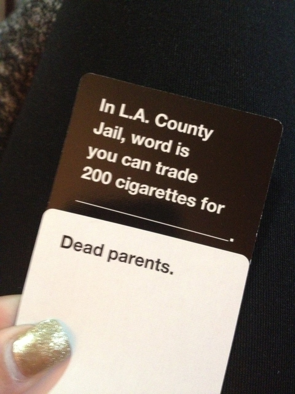lady-starship:  mushroomxlove:  kirreiyy:  omg i love cards against humanity   I