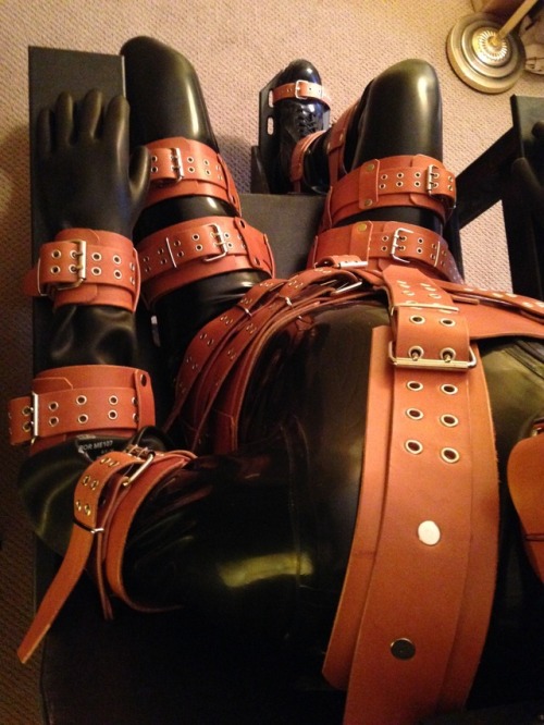 wired4funspike:Trying out the new bondage chair…