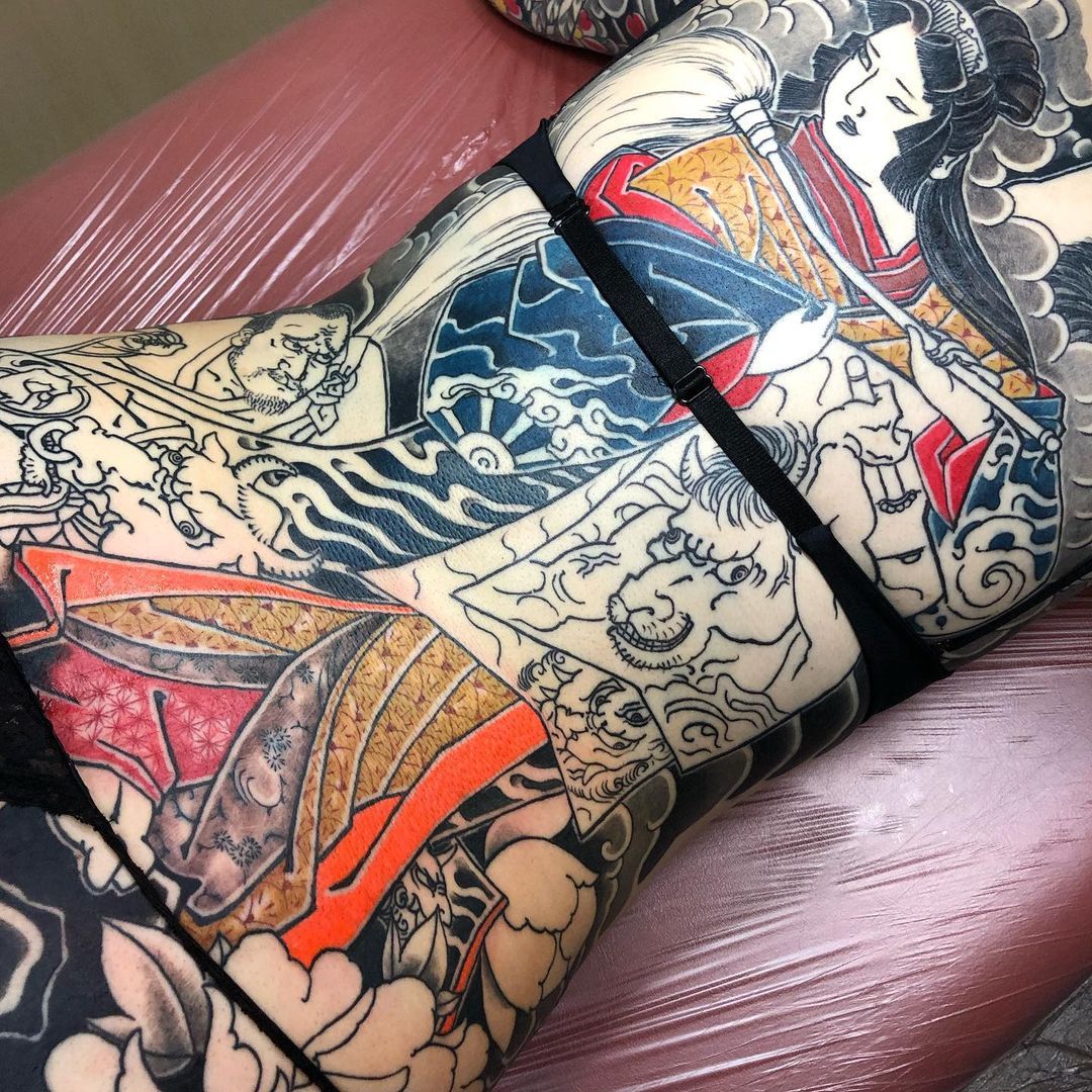 刺青師 龍元tattooist Ryugen 龍鳳凰 肩額七分袖houou And Dragon Traditional Japanese 刺青師 龍元tattooist Ryugen 龍鳳凰 肩額七分袖houou And Dragon Traditional Japanese