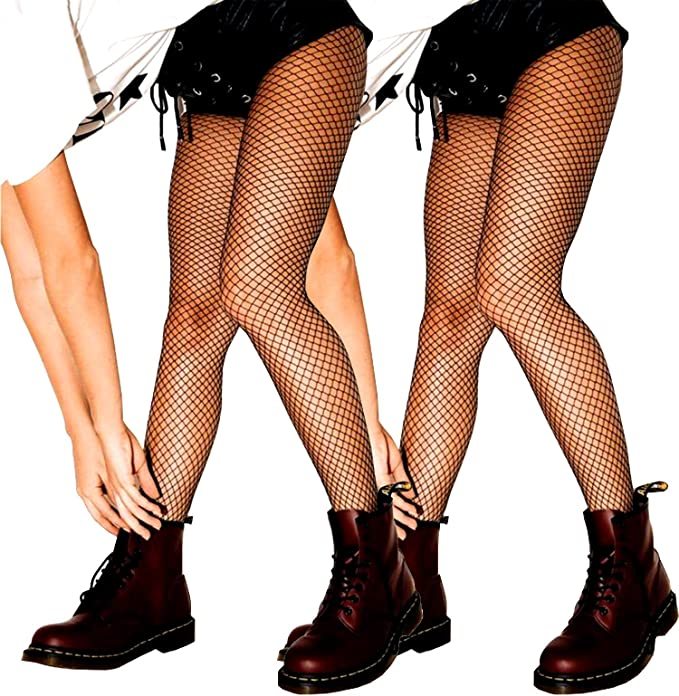 High Waist Heat Stone Fishnet Tights