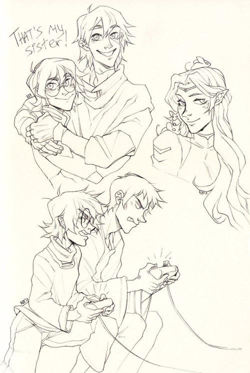 rinkusu69: Voltron! I love VoltronBut this is the first time I draw these characters Perhaps I&