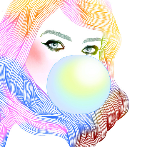 soulist-aurora:  Bubble Gum Girl by Hajin Bae 