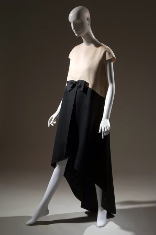 Balenciaga white silk gazar dress from 1968