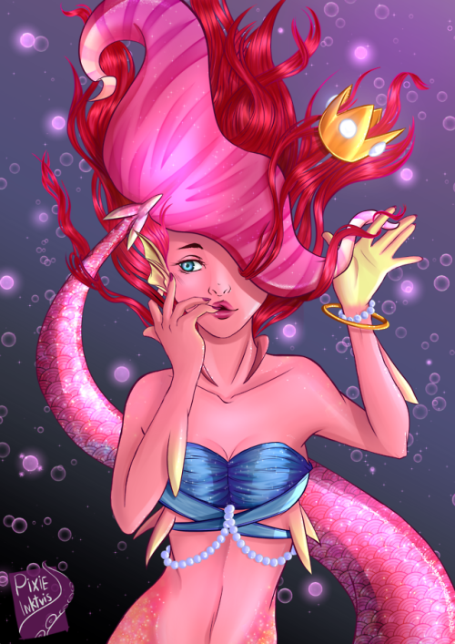 So I actually finished my mermay picture of Miranda from Monsterprom  :D