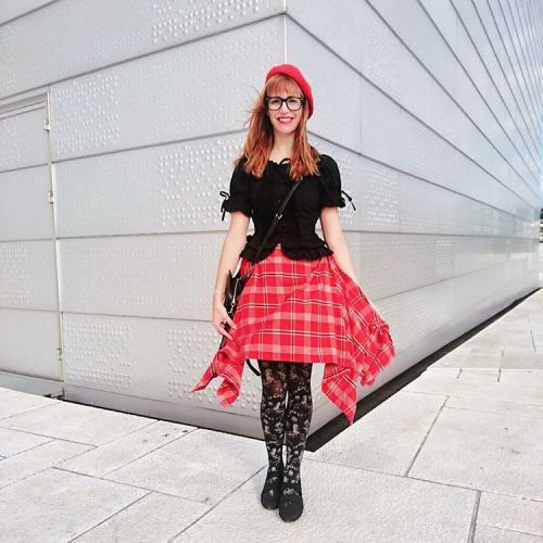 On top of the #OperaHouse in #Oslo - it was so windy! #Norway #VictorianMaiden #tartan #cruisingtheb