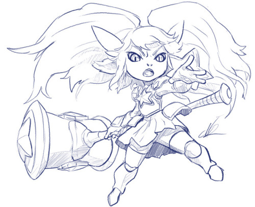rkdvanguard:In light of the coming end of the Star Guardian Event, have a magical-girl Pops :V