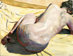 bofransson:  Henry Korda (b. 1957) Nude on a yellow sheet 