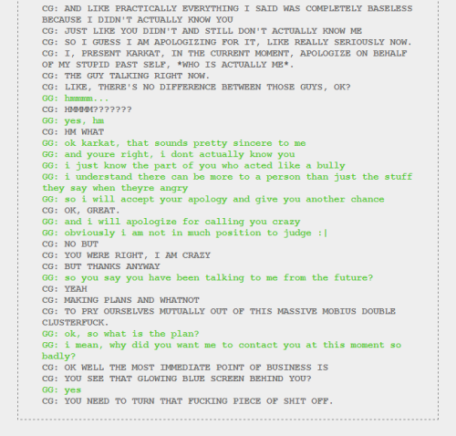 Jade and Karkat’s 5th convo.