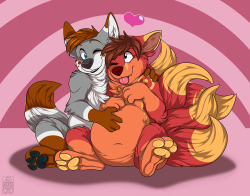 furrywolflover:  Commission: Snuggle Rubs