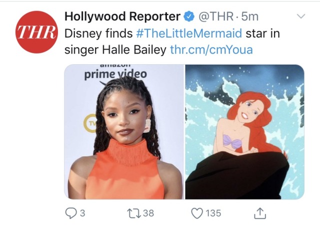 kingcamification:  Disney really saw the racist blowback from casting zendaya as mj and was like “okay! we heard you, so we’re gonna take arguably our most popular princess and do the EXACT. SAME. THING.” checkmate racists