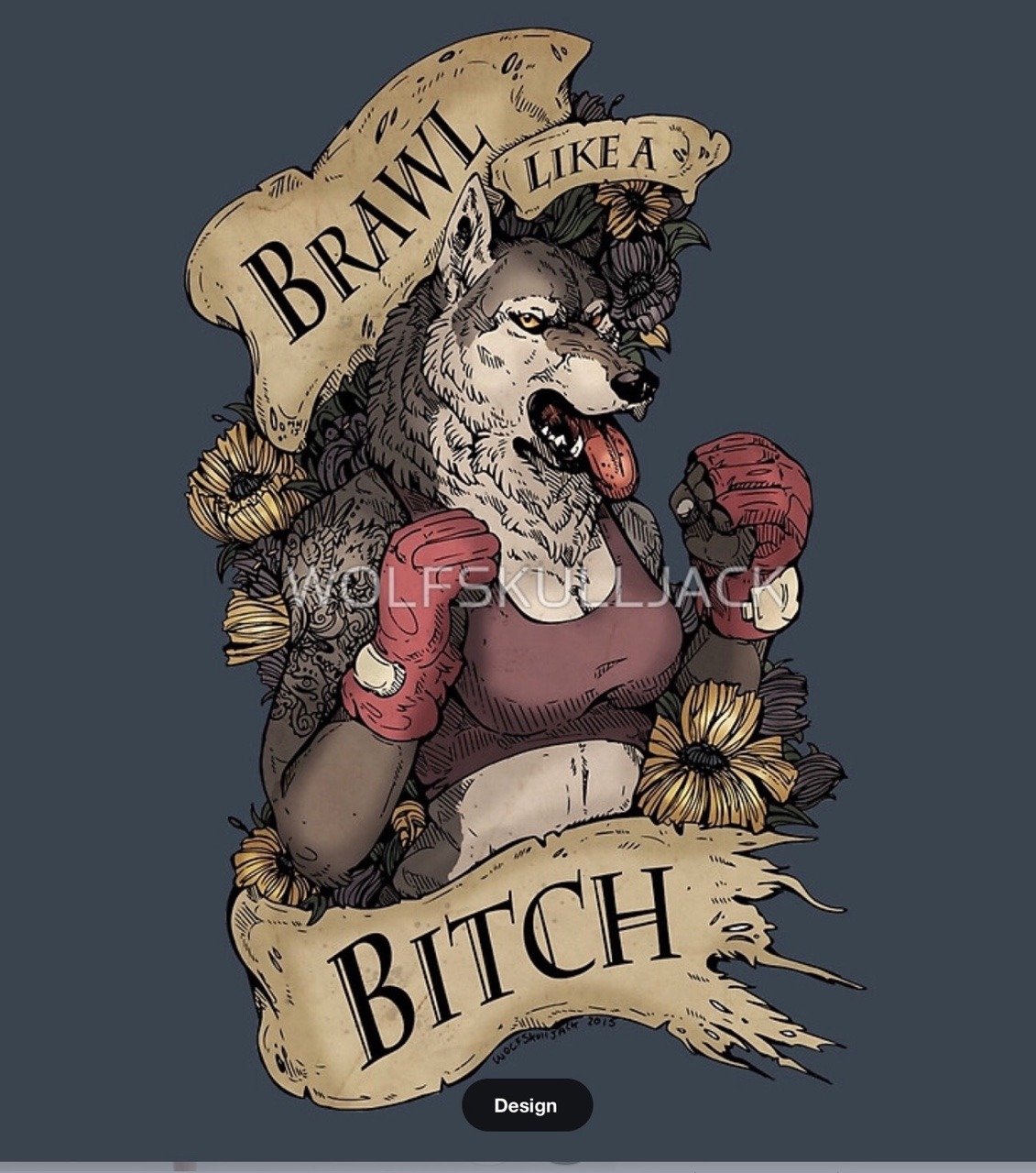 wolfskulljack: Brawl like a bitch FIGHT LIKE A GIRL https://www.redbubble.com/people/wolfskulljack