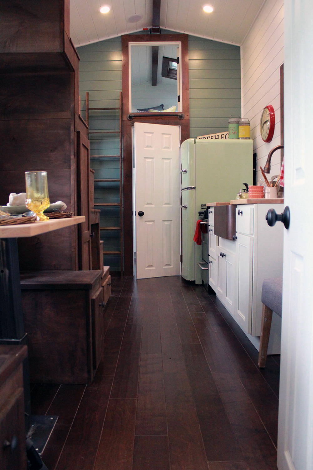 tinyhousetown:  A tiny house designed for a family of four who wanted a retro-styled