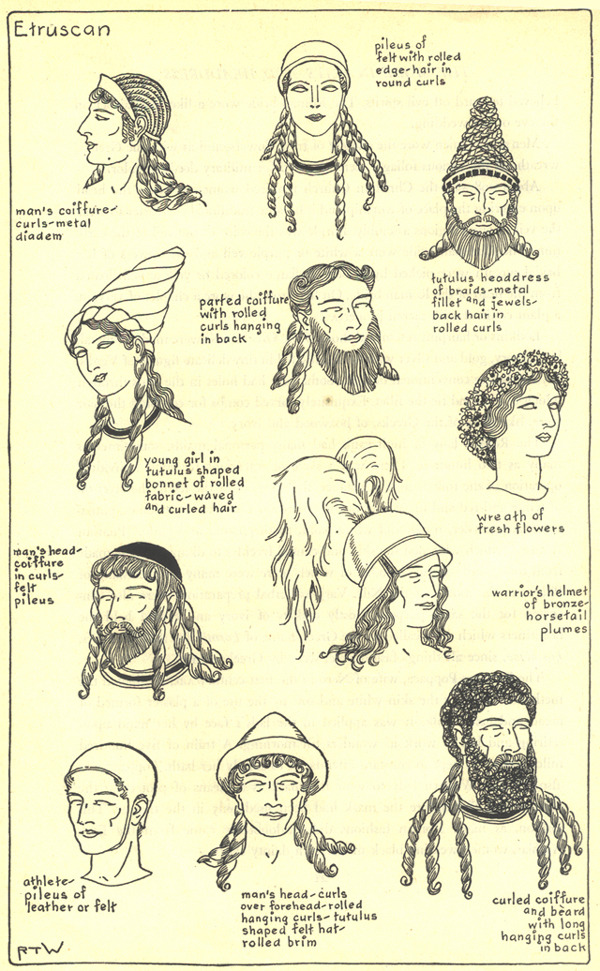 sartorialadventure:Hats and hairstyles of the ancient world. (Click to ...