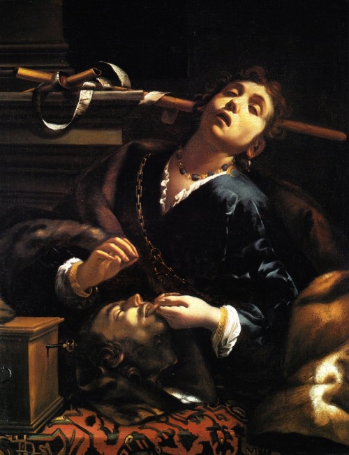 laveneredissepolta:  Francesco Cairo - Erodiade con la testa del Battista, c. 1633-1635 