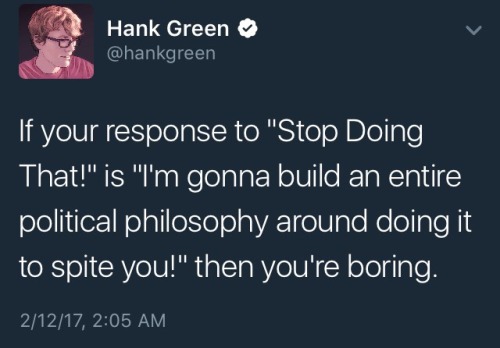 edwardspoonhands:alrightanakin:I can’t believe that in 2017 Hank Green is relatable and releva
