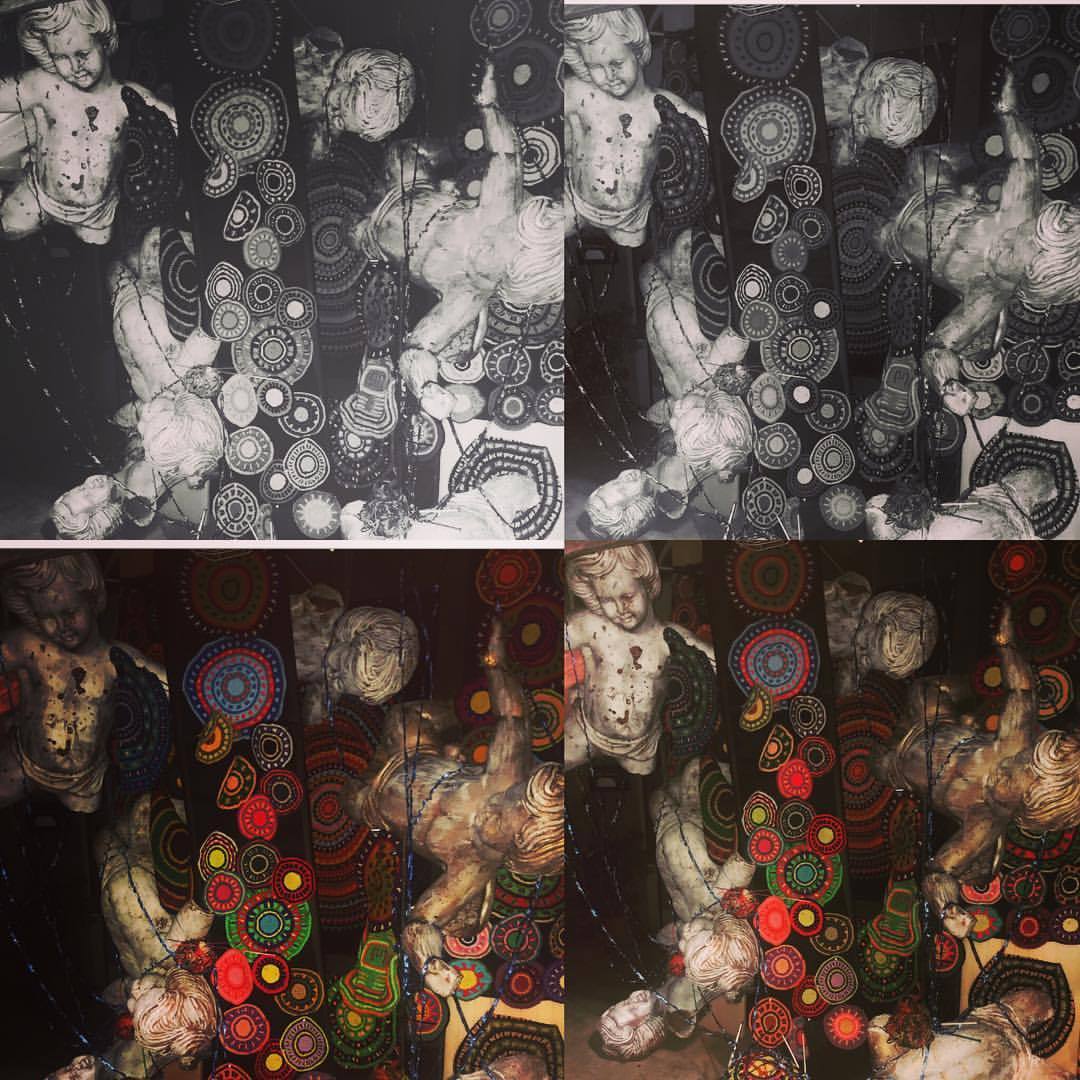 Falling angels. #streetart #changes #currentinstallation #curry  (at Berkeley, California)
