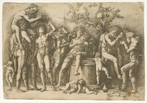 Bacchanal with a Wine Vat, Andrea Mantegna, ca. 1470s-90s