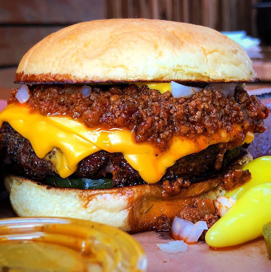ULTIMATE Chili Cheese BUBBA burger - Belly Laugh Living