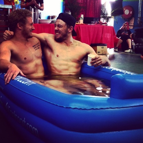 naked-straight-men:  Bromance.