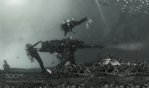 socialfoto:  1,2,3…Fire!!!! The battle of Thistelgorm (British army Navy) in the Red Sea, Egypt. (post processing by Julio Sanjuan Jubert) by juliosanjuan5 