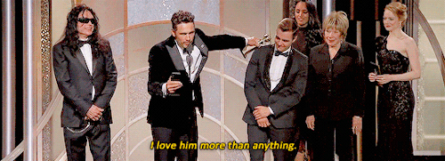 james franco about his brother during the golden globe award