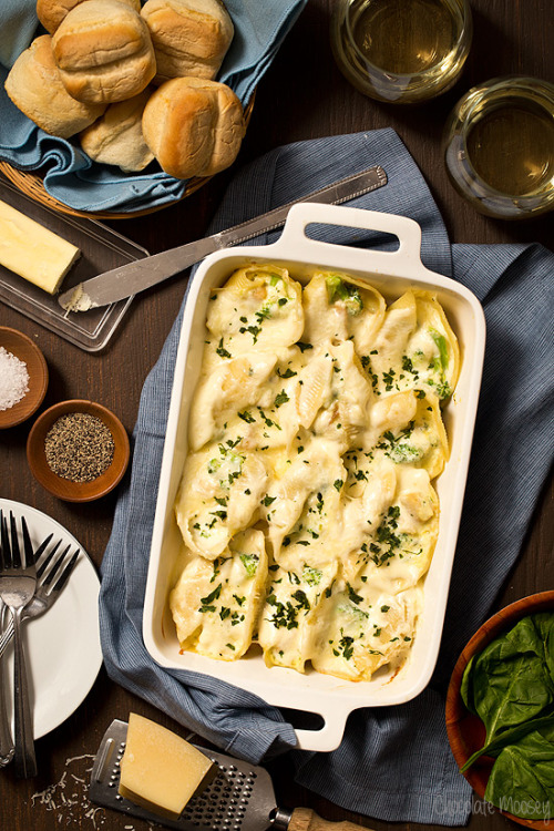 foodffs:  Chicken Broccoli Alfredo Stuffed Shells For TwoReally nice recipes. Every hour.Show me what you cooked!