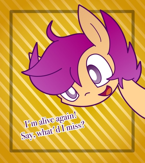askscootaloothings:  EVERYTHING. You missed EVERYTHING. Also, there are a lot of costume request left in the inbox…  Ohai Scoots c: