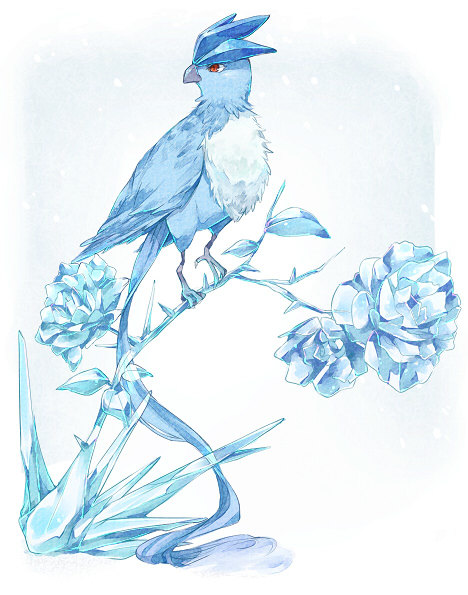 alternativepokemonart:  Artist Ice-type Pokemon by request.  Anivia are you?