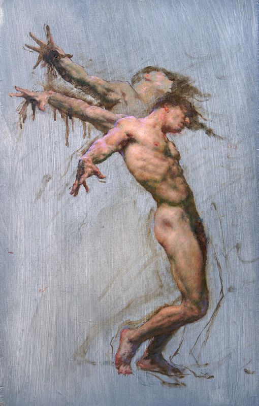 academicstudypainting:    Robert Liberace Icarus Oil on panel -2011 30.48 x 45.72