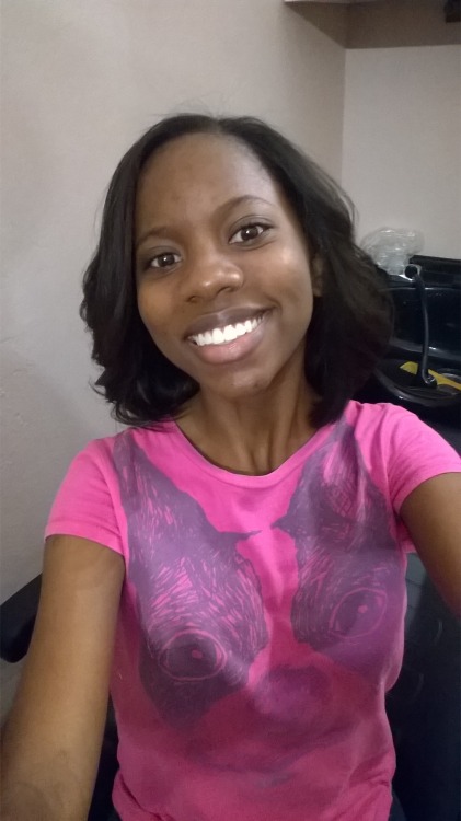 badgyal-k:  thepinkcornmoon:  deligoat305:  thepinkcornmoon:  its been an ugly month tbh but happy blackout!  Dont be a loser. Youre so cute too.   lmao nigga what? why you popping up on my pics  My wife is so cute!