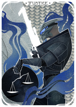 savbakk: Garrus Vakarian Justice TarotPrint