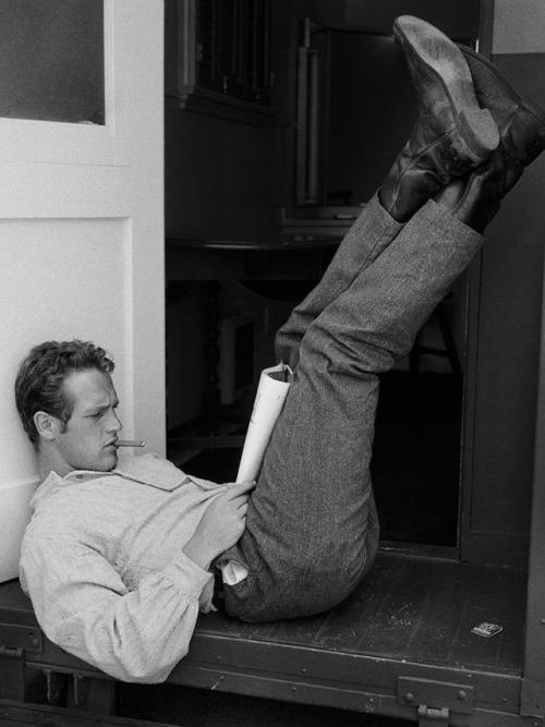 vintageeveryday:Paul Newman, Burbank, California, 1958. Photographed by John R. Hamilton.