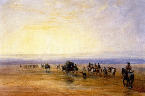 Crossing Lancaster Sands, 1835, David Cox