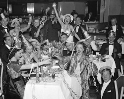 20th-century-man:  New Year’s Eve party,
