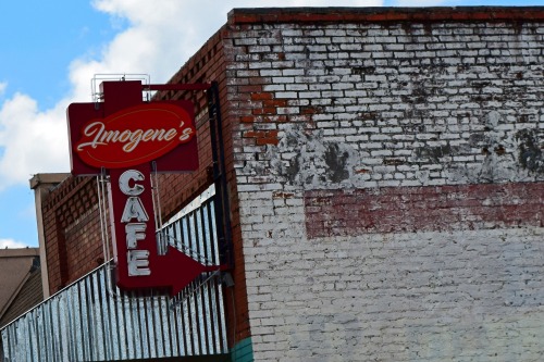 Some old neon in downtown San Augustine, Texas.