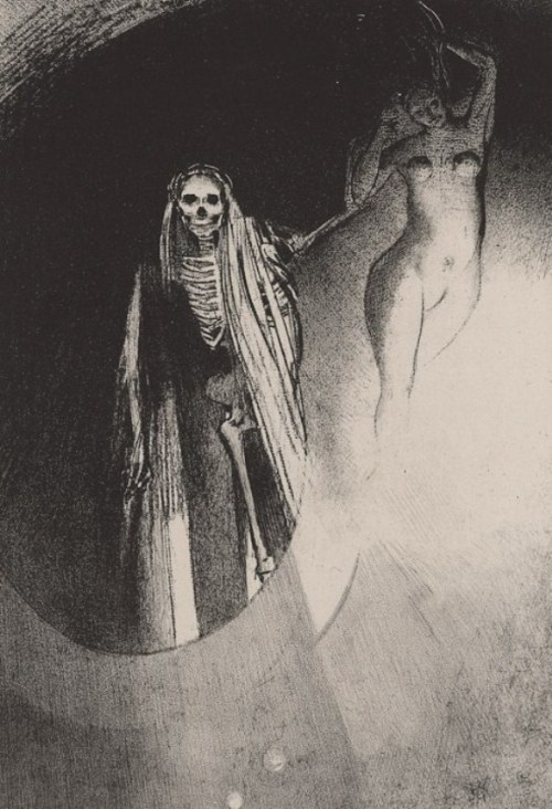 XXX sakrogoat:  Odilon Redon - La Mort - C’est photo