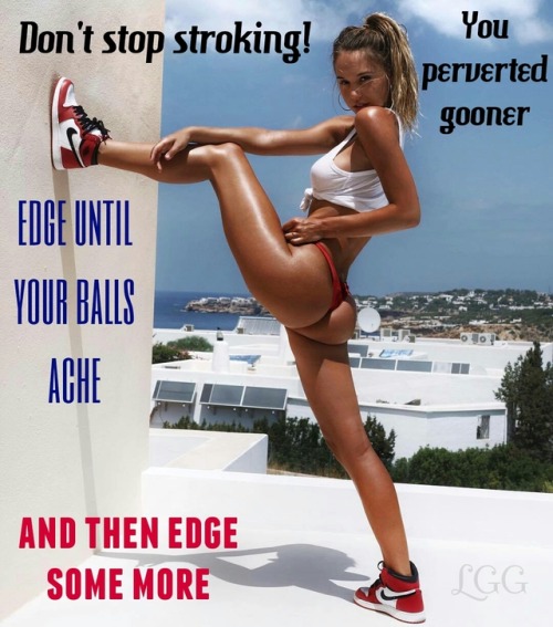 long-gone-gooner: Keep your balls heavy, swollen and full of cum.