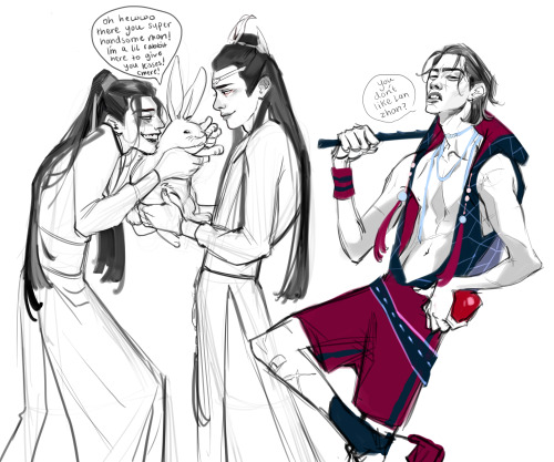 orangejuicex3-mieoi:more wei wuxian and lan wangji lovin on eachotha