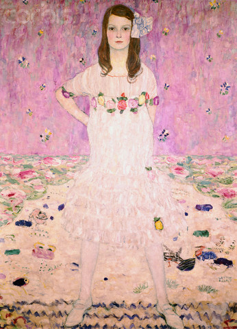 malinconie:  Gustav Klimt, Girl in Whiteand Adele Bloch-Bauer II