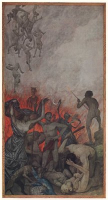 themacabrenbold:  Hans Thoma - Hell. 1910
