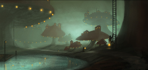 yagaminoue:  Some quick environment paintings. I feel like there’s still so much I need to learn. 