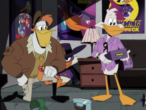 HAPPY ONE YEAR ANNIVERSARY TO THE DUCK KNIGHT RETURNS AND THE REUNION OF DRAKE AND LAUNCHPAD!!!!