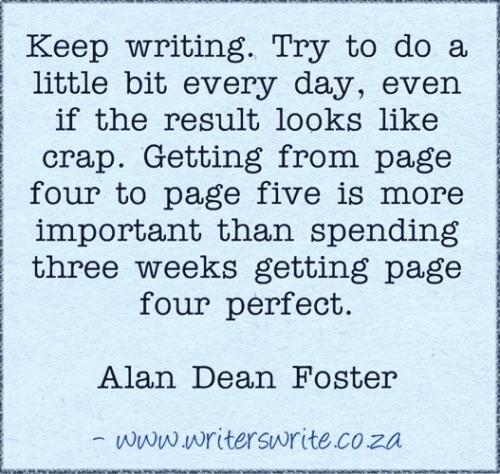 amandaonwriting:Writing Quote - Alan Dean Foster